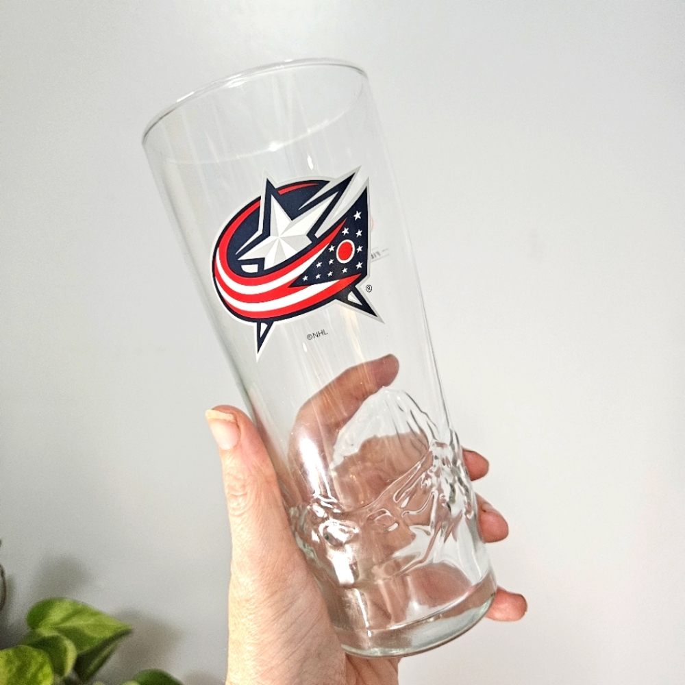 Columbus Blue Jackets NHL Coors Light Glass